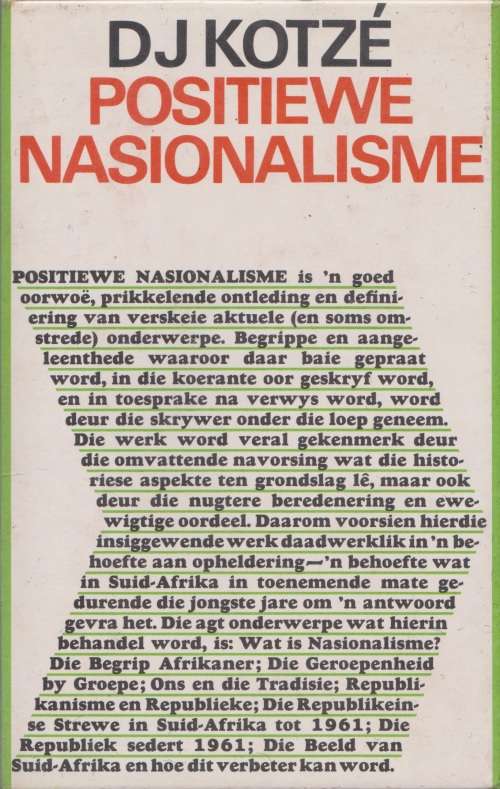 Positiewe Nasionalisme deur DJ Kotze
