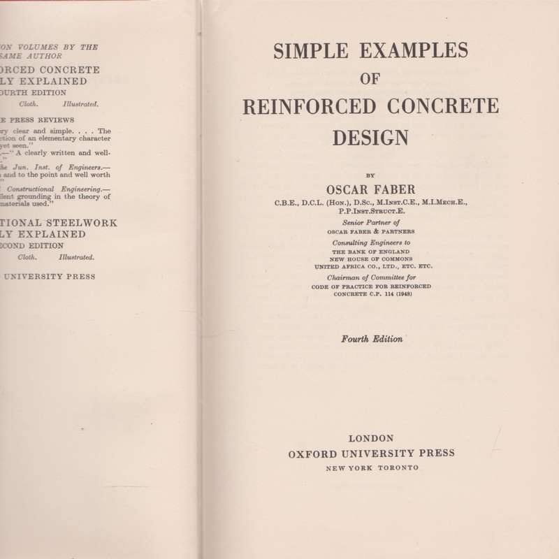 Simple Examples of Reinforced Concrete Design (Fourth Edition) by Oscar Faber