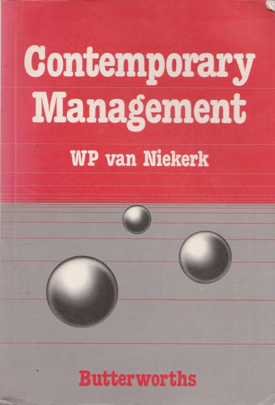 Contemporary Management by WP Van Niekerk