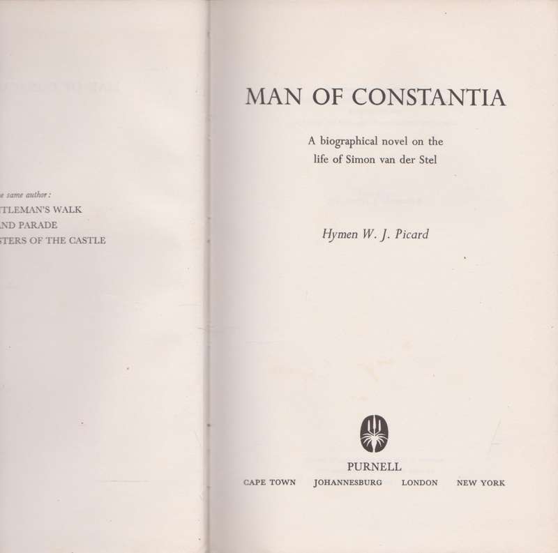 Man of Constania by Hymen W. J. Picard