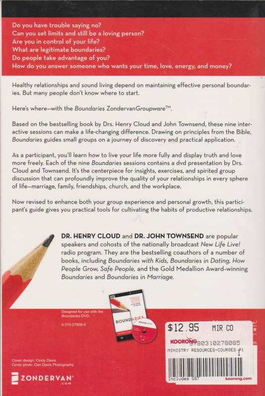 Boundaries revised participant`s guide by Dr. Henry Cloud & Dr.  John Townsend