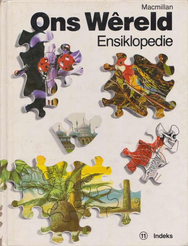 8 van die Macmillan Ons Wereld Ensiklopedie Reeks boeke