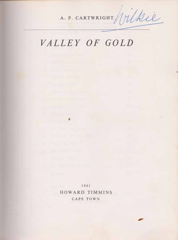 Valley of Gold by A.P. Cartwright
