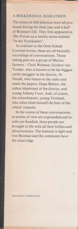 Bekkersdal Marathon by Herman Charles Bosman