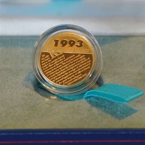 Gold Coin: Nelson Mandela Nobel Peace Prize