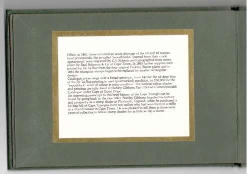 Spectacular Stanley Gibbons Leatherette Presentation SG8a - CoA CVR50 000.00 - just the stamp!