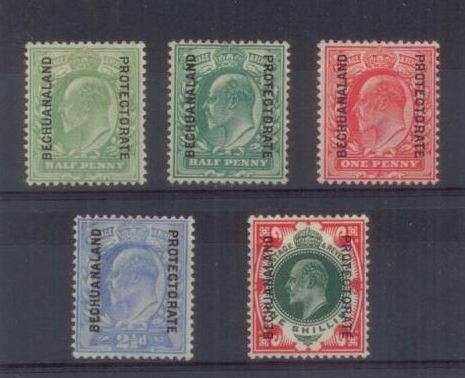 1904 Bechuanaland Protectorate Edward Definitives - Mint - High Cat Value