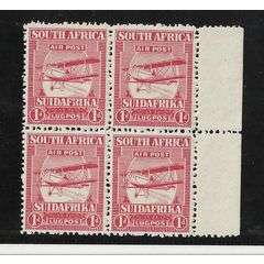 1925 SA - First Airmails -Marginal block 4 - MNH highly sought after! High Cat value
