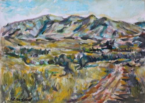 Wonderful original Oil painting by Brian Shear (35x25cm) @ a CRAZY R1 opening!!