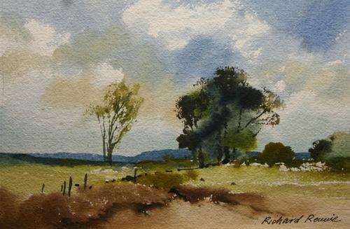 Beautiful Richard Rennie original watercolour (27x18cm) @ a CRAZY R1 opening!!