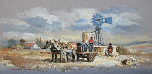 Wonderful Johnnie De Kock original (40x20cm) @ a low opening!!! Good investment!