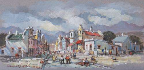 Wonderful Johnnie De Kock original (40x20cm) @ a low opening!!! Good investment!