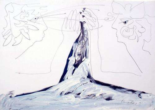 Magnifficent George Boys sketch (100x75cm) @ a LOW opening!!!