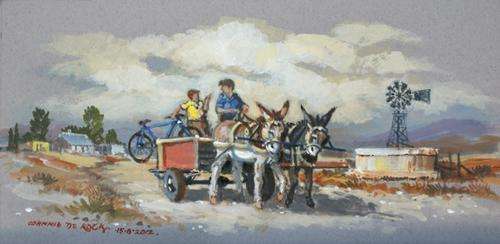 Wonderful Johnnie De Kock original (40x20cm) @ a low opening!!! Good investment!