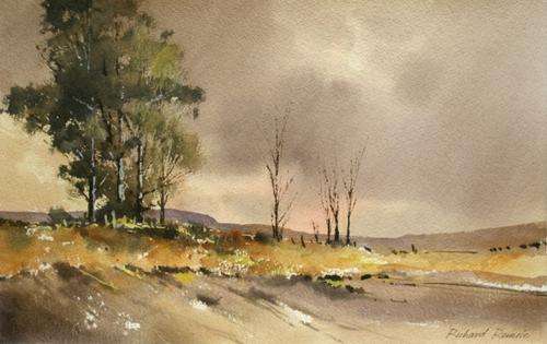 Magnificent Richard Rennie original watercolour (48x30.5cm).  Low opening!