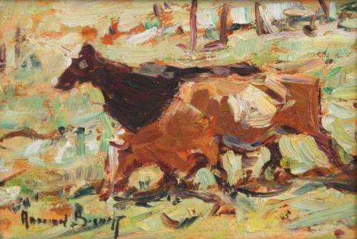 Wonderful Adriaan Boshoff original oil painting (16x11cm). Excellent investment!
