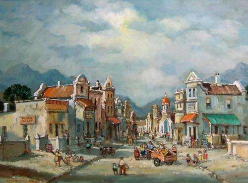 Beautiful Johnnie de Kock (60x45cm) original. Low opening!