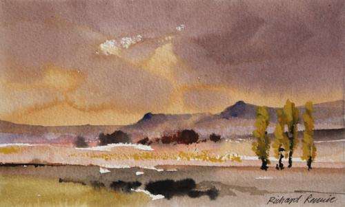 Beautiful Richard Rennie original watercolour (23x14cm) @ a LOW opening!!