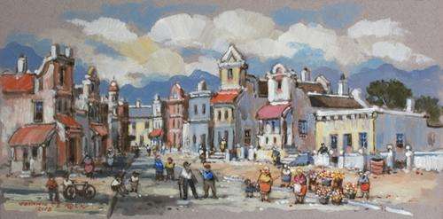 Wonderful Johnnie De Kock original (40x20cm) @ a low opening!!! Good investment!
