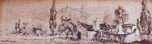 Magnificent Otto Klar original (31.5x8.5cm). Excellent investment @ a LOW opening!