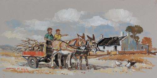 Wonderful Johnnie De Kock original (40x20cm) @ a low opening!!! Good investment!