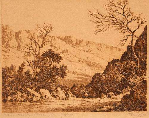 Beautiful Tinus de Jongh etching (25x19.5cm) @ a good opening!