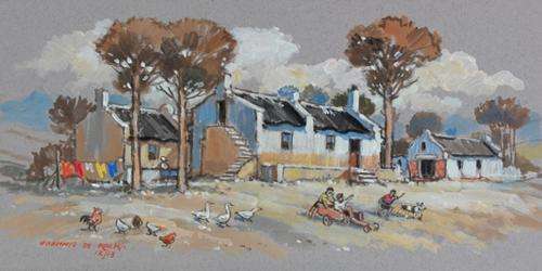 Wonderful Johnnie De Kock original (40x20cm) @ a low opening!!! Good investment!
