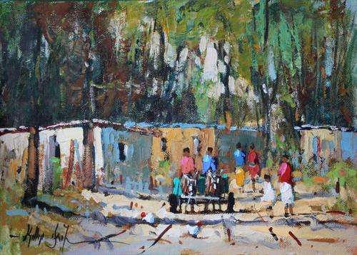Phillip Britz original OIL painting (35x25cm) @ aVERY LOW opening!