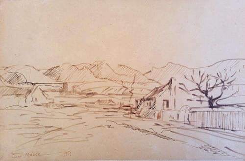 Beautiful Don Madge original ink sketch (27x17.5cm) @ a LOW opening!!!