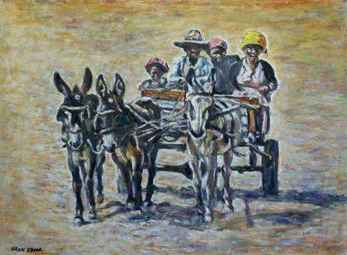 Wonderful Large Brian Shear original (80x60cm). Low opening.