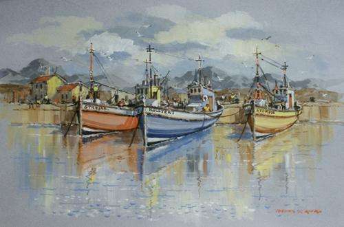 Wonderful Johnnie De Kock original (60x40cm). Good investment - low opening!