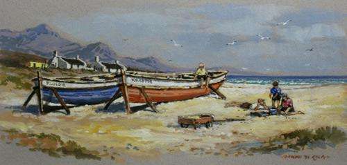 Wonderful Johnnie De Kock original (40x20cm). Good investment - low opening!