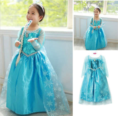 Inspired Frozen Elsa Costume Princess Dress**LIMITED**Beautiful Gift**