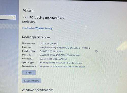 Acer Aspire 5 i7 (Please Read)