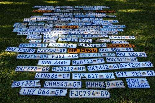 Number plate collection: GP, Western Cape, New York, Natl