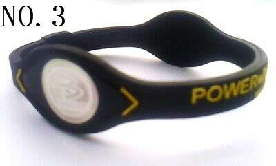 NEW Power Balance Wristband Silicone Bracelet Black M
