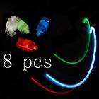 8 X LED Laser Finger light Beams Ring Torch Party Glow
