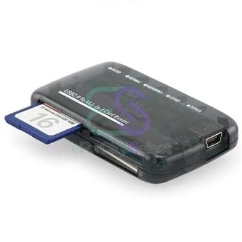 USB 2.0 ALL IN ONE MMC SD CF MEMORY CARD READER ADAPTER