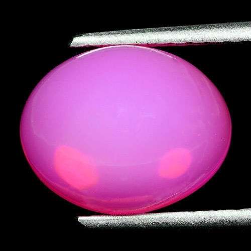 WE LOVE THIS ONE!!  3.64 CT. OVAL CABOCHON 100% NATURALSHOCKING  PINK FIRE OPAL
