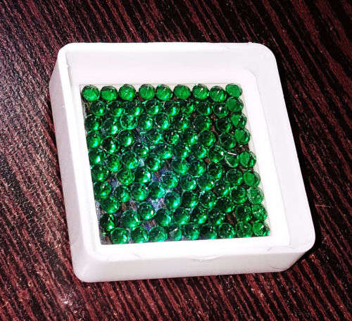 JEWELLERS LOT - 0.90 CT. (20 PIECES) 1.93 MM ROUND FACET NATURAL ZAMBIAN EMERALDS