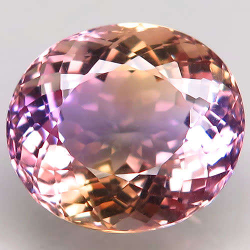 MAGNIFICENT 15.90 CT OVAL FACET 100% NATURAL BI COLOUR ANAHI AMETRINE