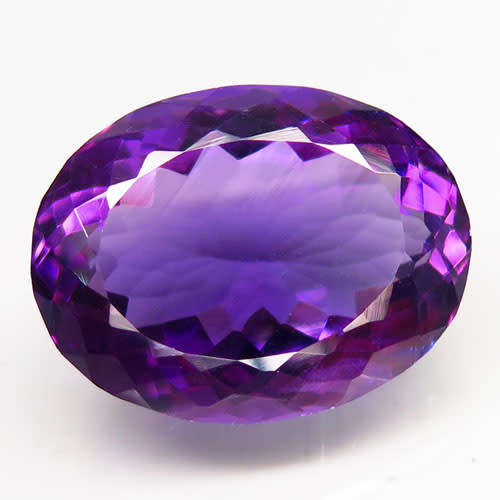 GEMSTONE OF THE WEEK!   19.57CT OVAL FACET 100% NATURAL RICH PURPLE AMETHYST