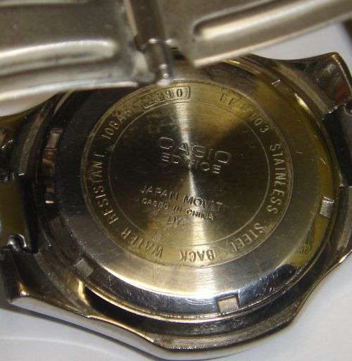 CASIO EDIFICE ILLUMINATOR WR 100m QUARTS JAPAN MOVEMENT IN WORKING ORDER