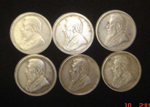 PAUL KRUGER SIXPENCE 1892/93/94/95/96/97