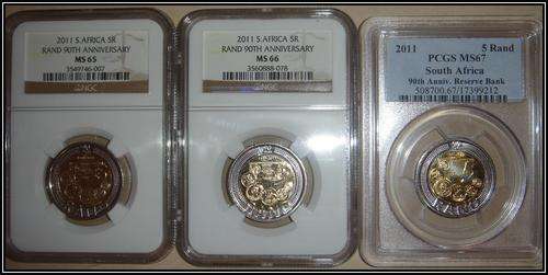 SARB COINS MS65/MS66 AND MS67