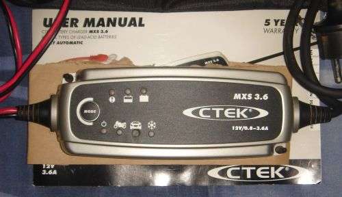 CTEK MXS 3.6 12V BATTERY CHARGER  I AM ONLY SELLING THIS BECAUSE I AM CHANGING OVER TO A 24V SYSTEM
