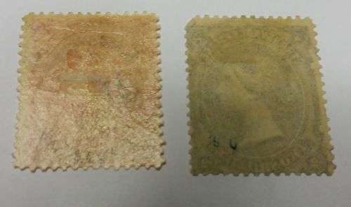 TRANSVAAL 1/2d AND 2s STAMPS