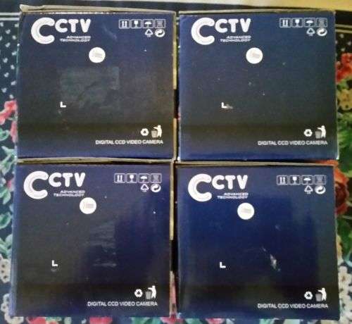 FOUR NEW CCTV CAMERAS BIDDING ARE PER CAMERA TO TAKE ALL FOUR