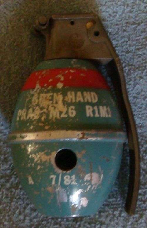 WHAT A GREAT FIND A PRACTISE HAND GRENADE 7/81
