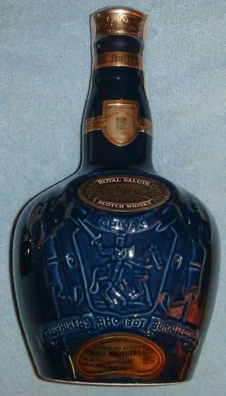 WOW FOR THE COLLECTOR A CHIVAS ROYAL SALUTE 21 YEAR OLD SCOTCH WHISKY STIL SEALED